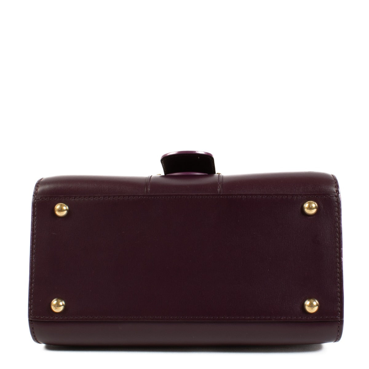 Delvaux Prune/Or antique Box Calf Brillant Mini Mirage
