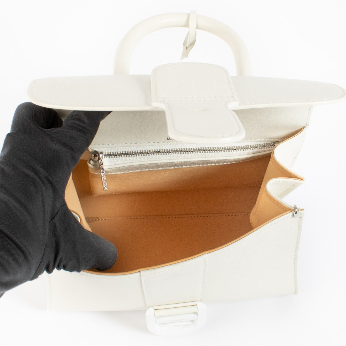 Delvaux Ivory Box Calf Brillant PM
