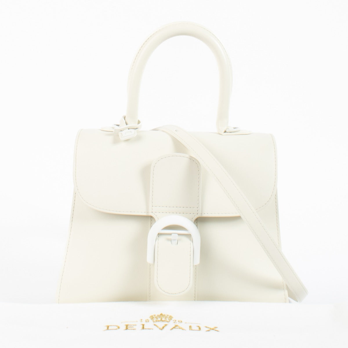 Delvaux Ivory Box Calf Brillant PM