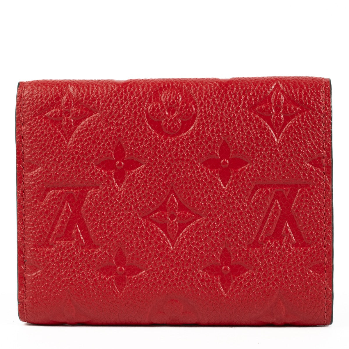 Authentic second hand Louis Vuitton Red Monogram Empreinte Victorine Wallet on Labellov.com