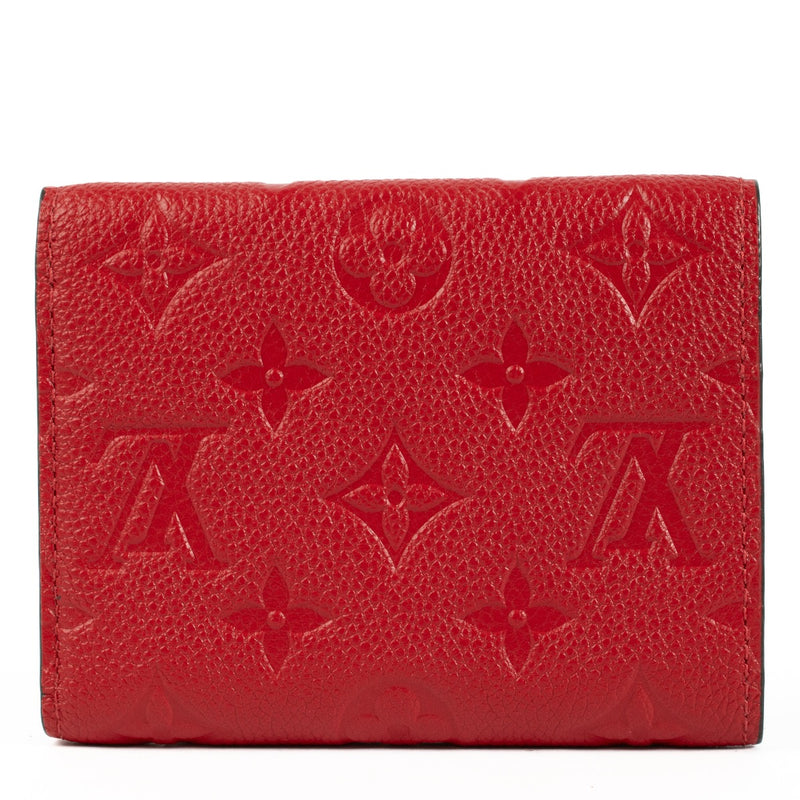Authentic second hand Louis Vuitton Red Monogram Empreinte Victorine Wallet on Labellov.com