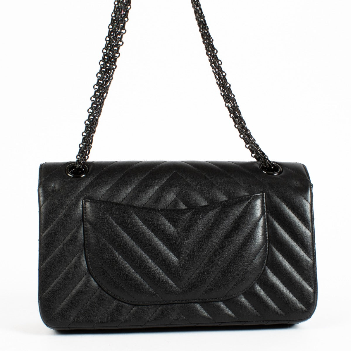 Sac Chanel Reissue 2.55 moyen Chevron So Black