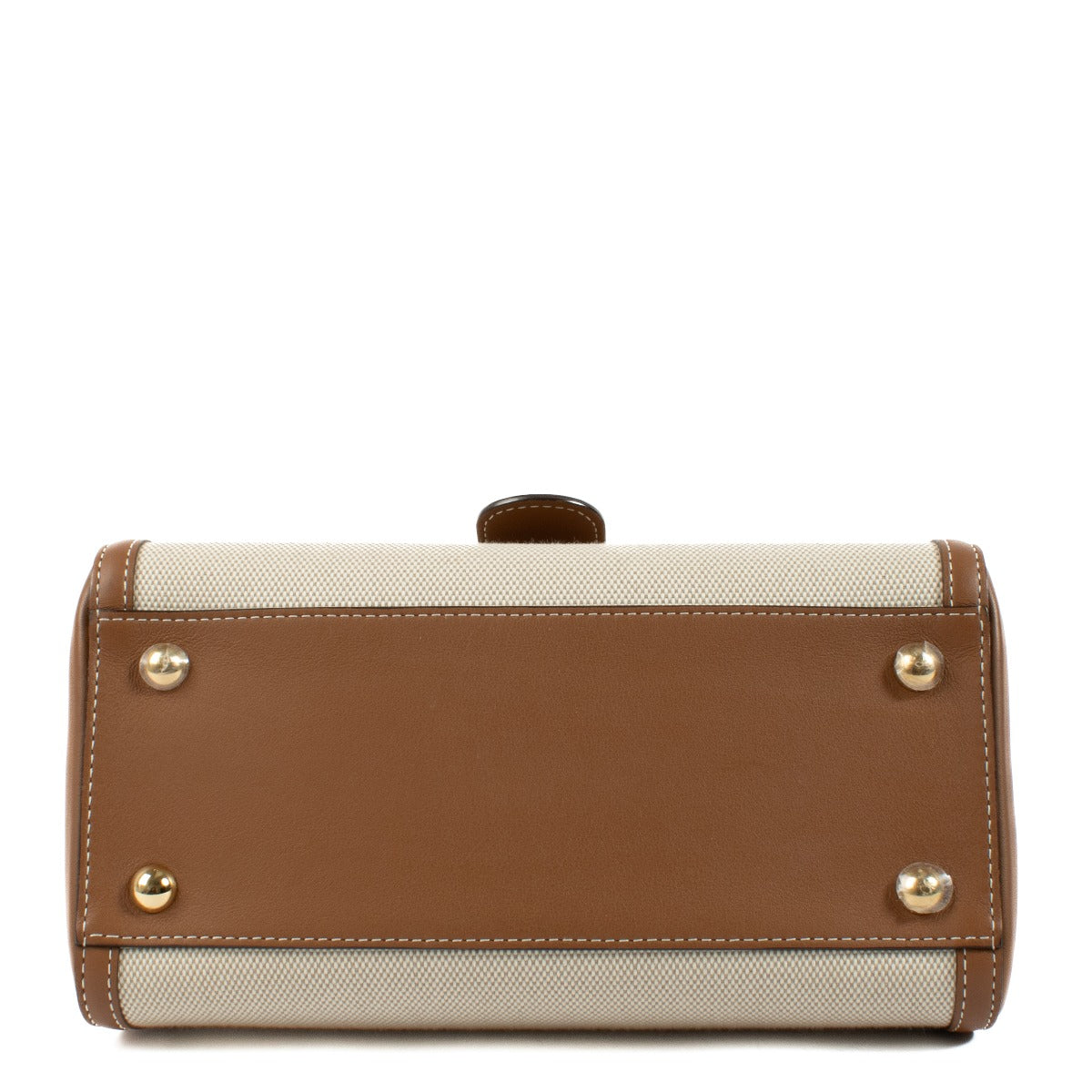 Delvaux Natural/Tan Canvas/Calfskin Brillant PM
