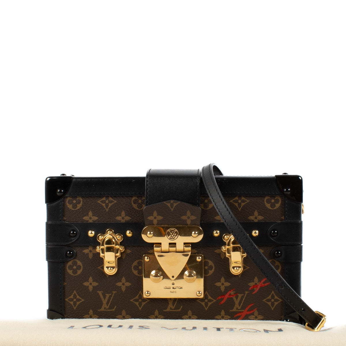 Buy authentic second hand Louis Vuitton Monogram Canvas Petit Malle Clutch Bag at Labellov.com
