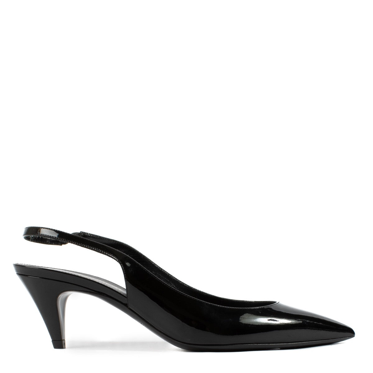 Shop 100% authentic second hand Saint Laurent Black Patent Slingback Pumps on labellov.com