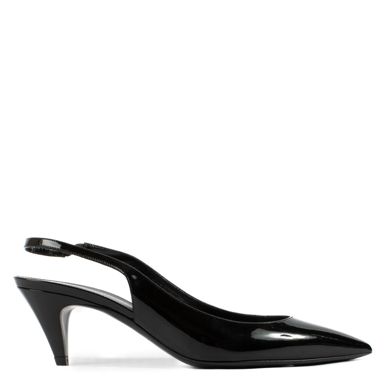 Shop 100% authentic second hand Saint Laurent Black Patent Slingback Pumps on labellov.com