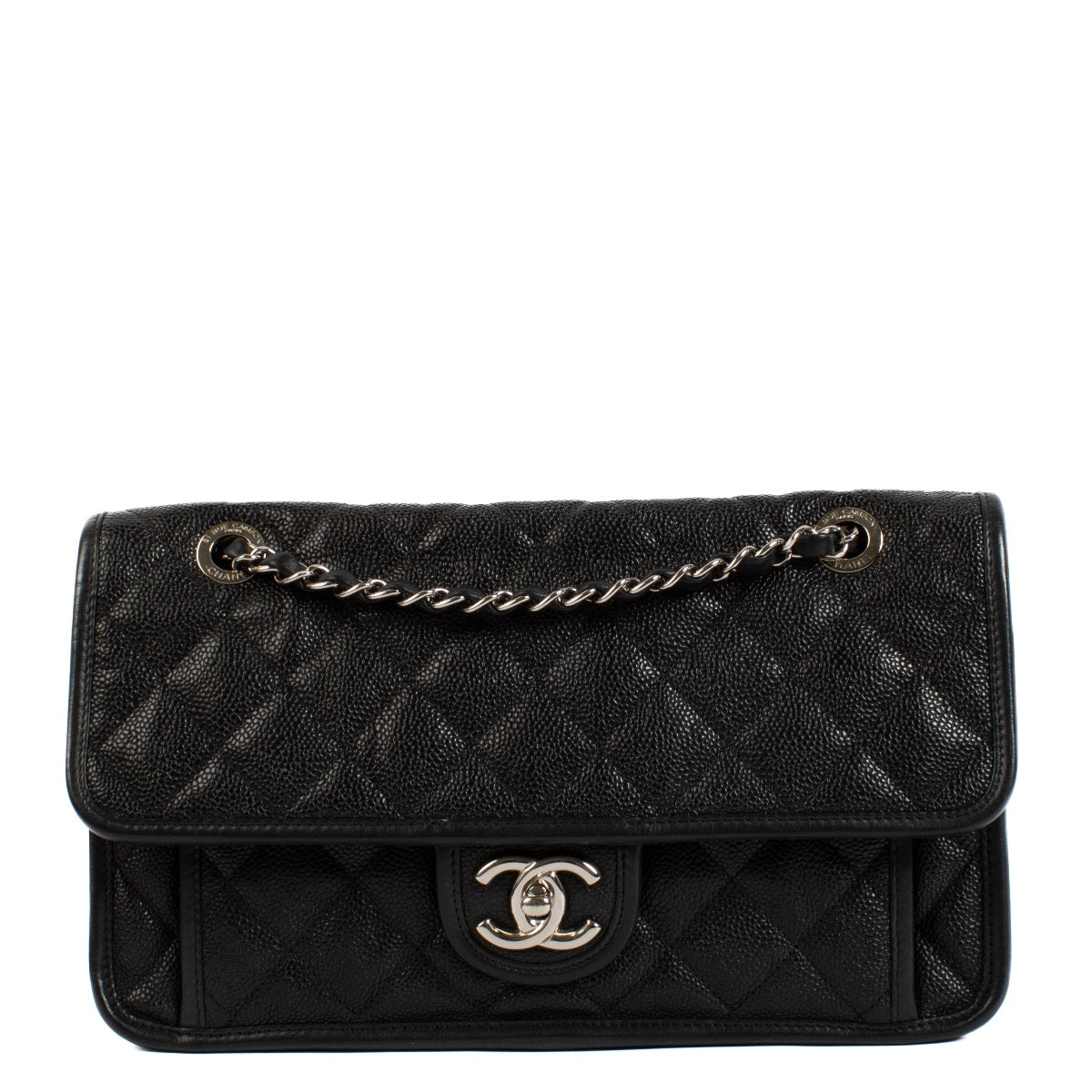 buy 100% authentic pre loved Chanel Black Caviar French Riviera Flap Bag on Labellov.com