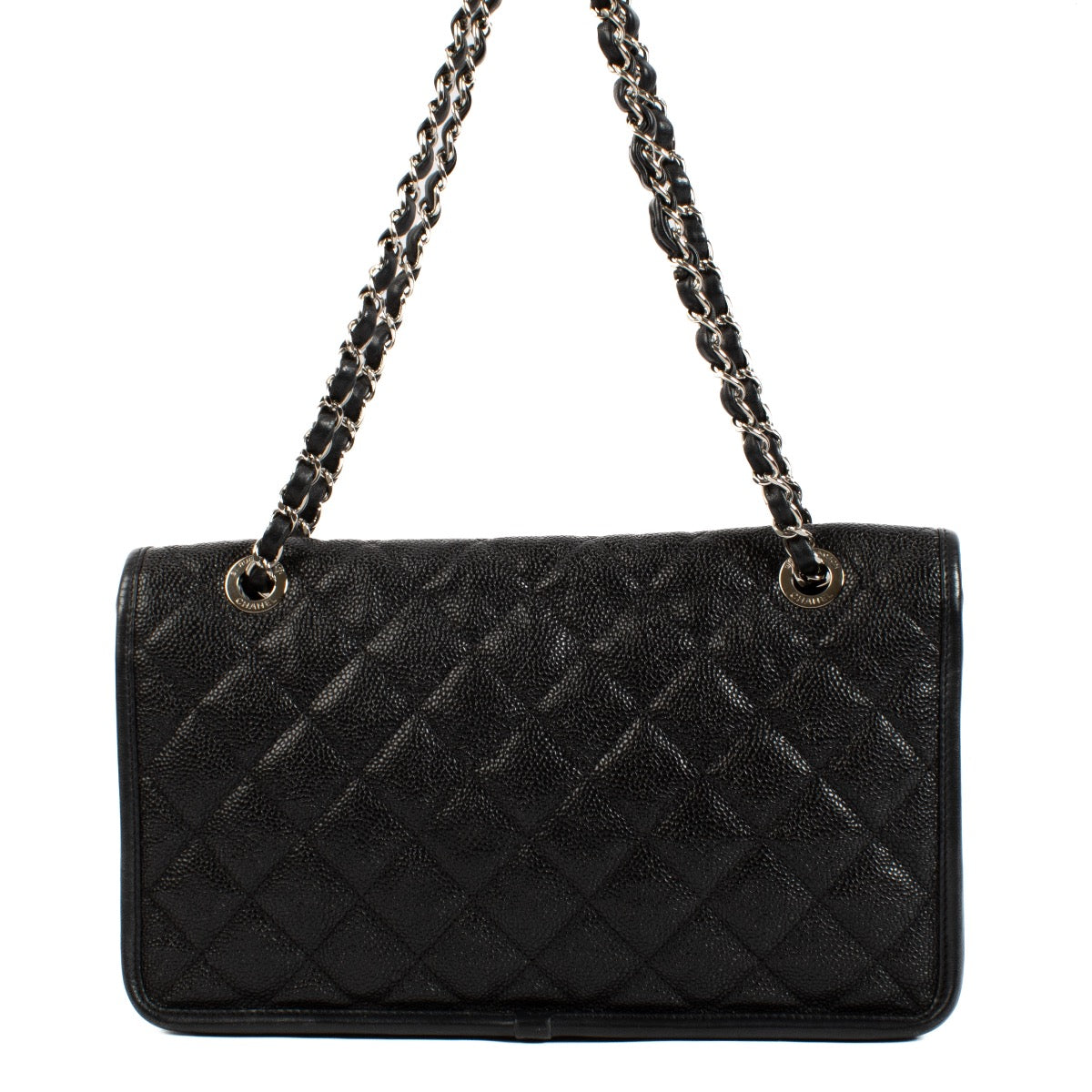 buy 100% authentic pre loved Chanel Black Caviar French Riviera Flap Bag on Labellov.com
