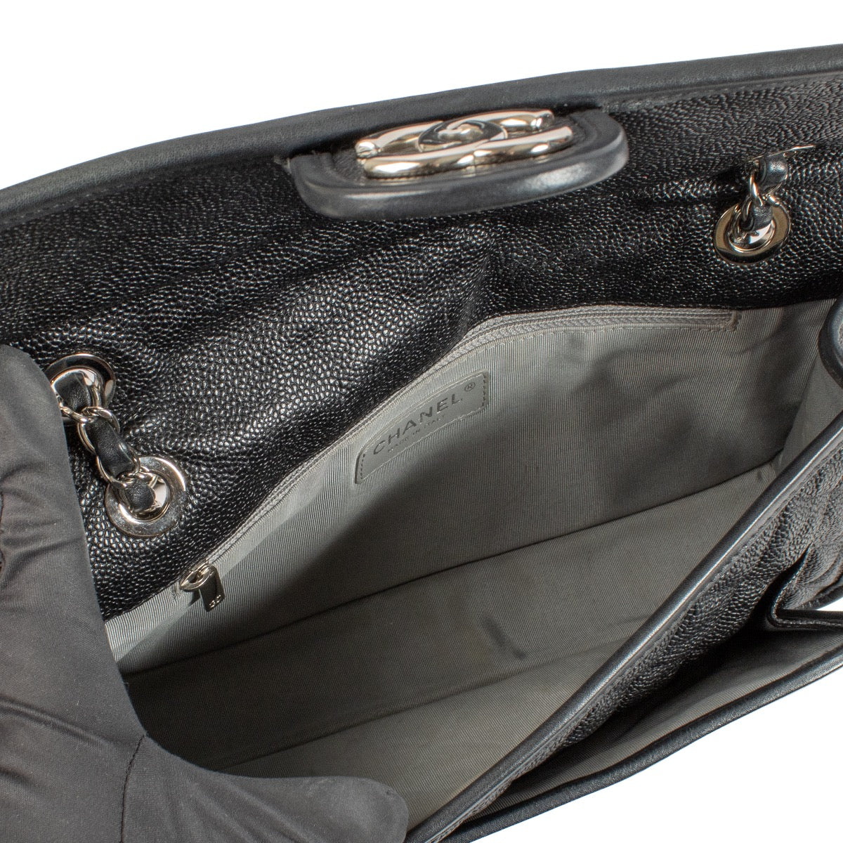 buy 100% authentic pre loved Chanel Black Caviar French Riviera Flap Bag on Labellov.com