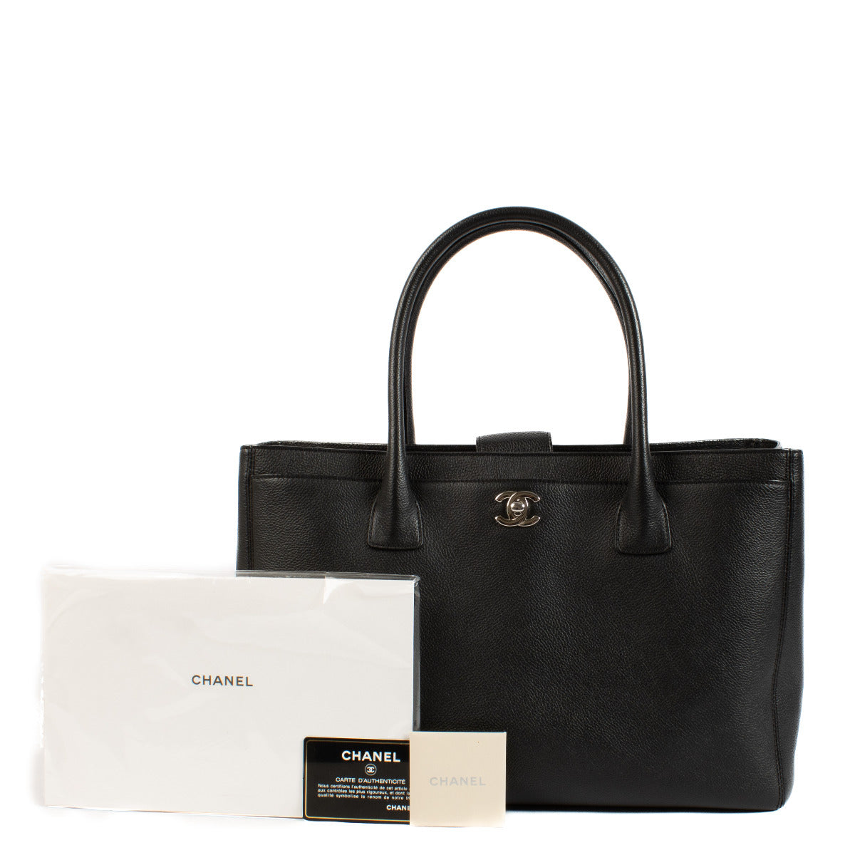 Are you looking for an authentic Chanel Black Executive Cerf Tote Bag?