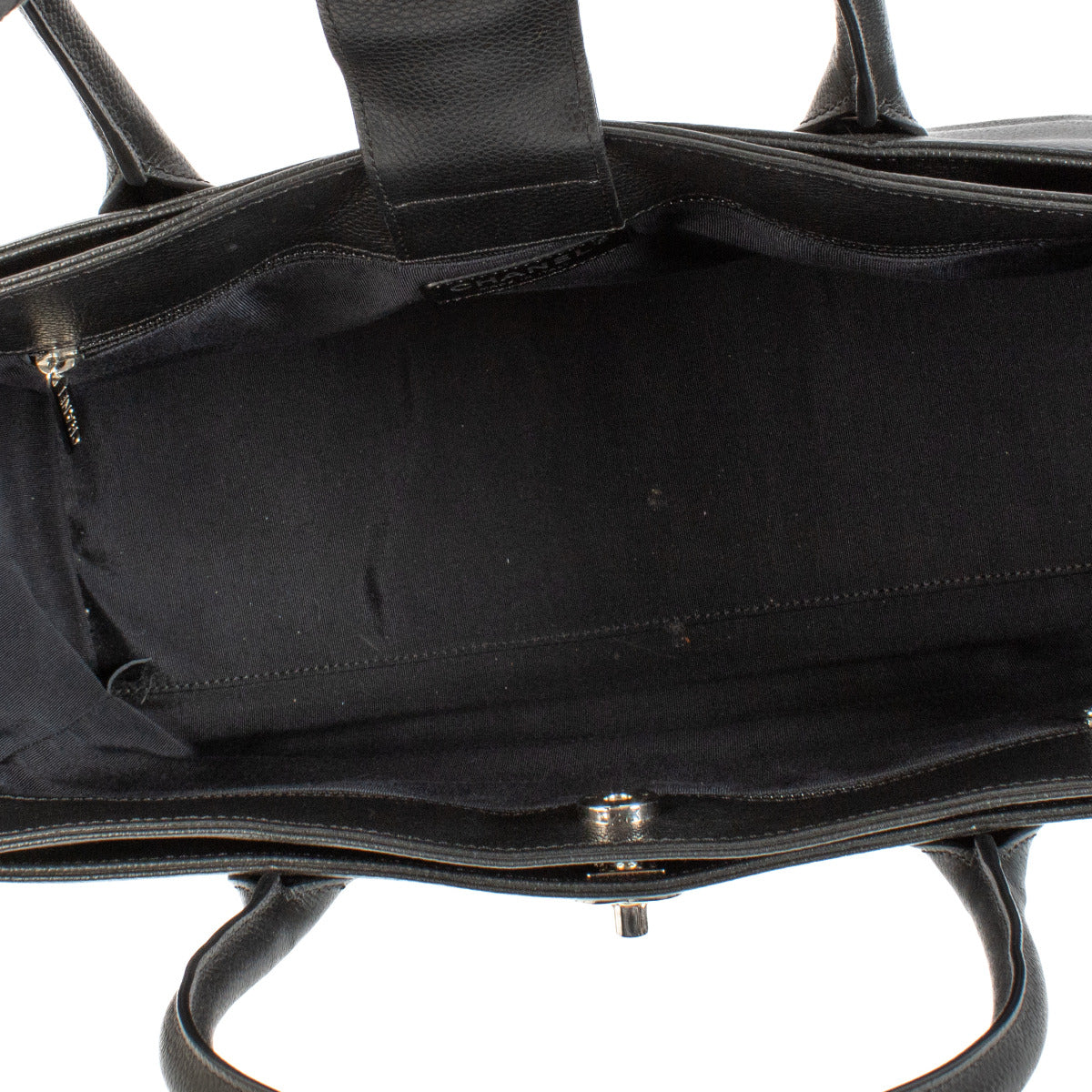 Chanel Black Cerf Executive Tote Bag