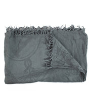 Hermès Grey New Libris Stole Scarf