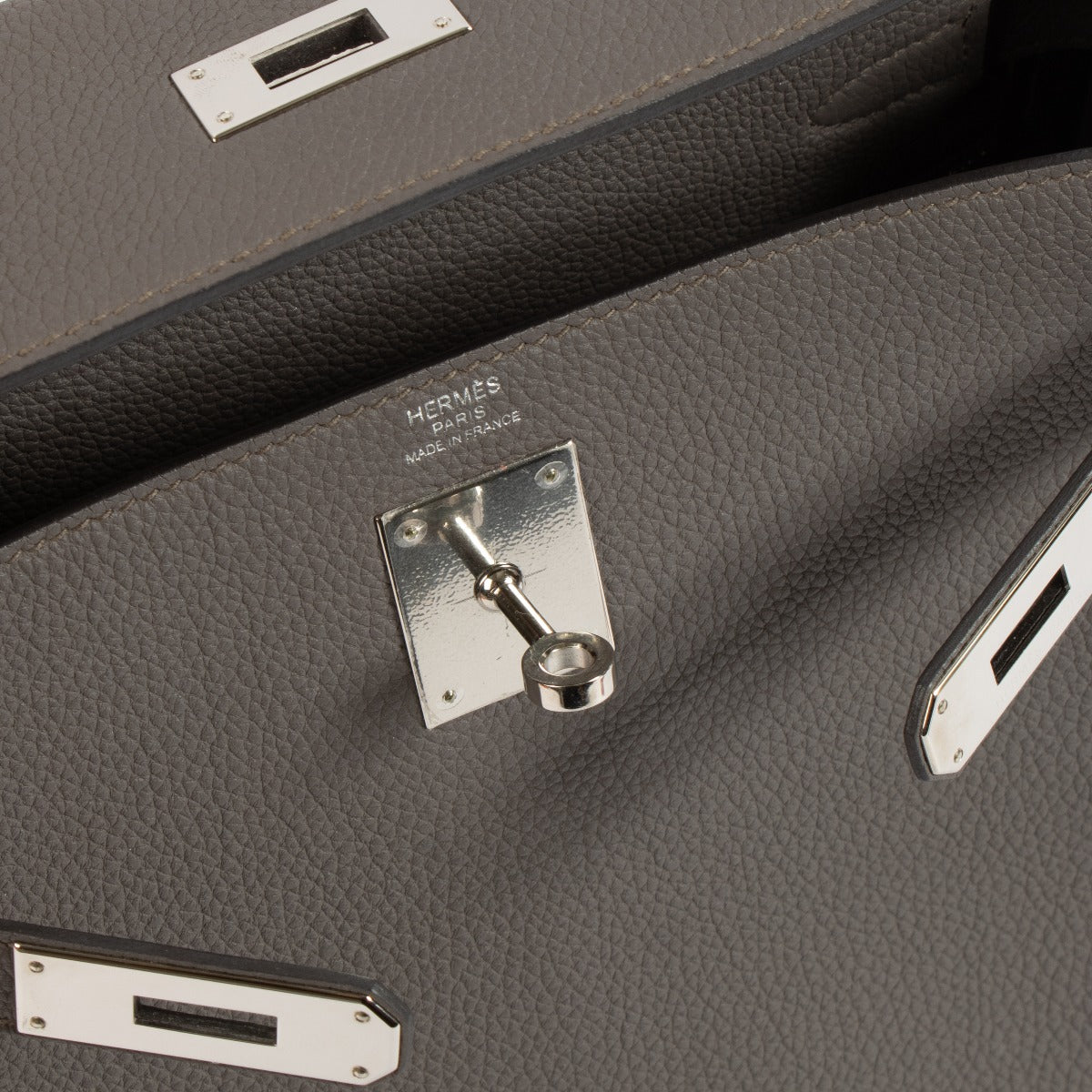 Hermès Kelly 28 Étain Togo GH