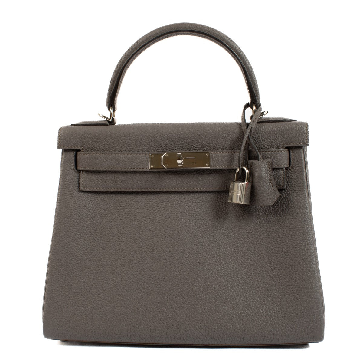 Hermès Kelly 28 Etain Togo PHW