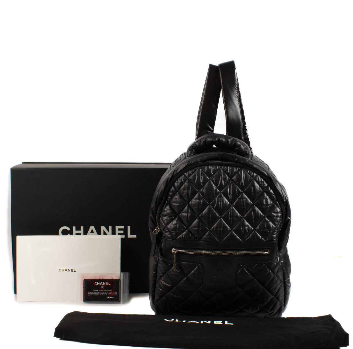 Chanel Black Nylon Cocoon Backpack