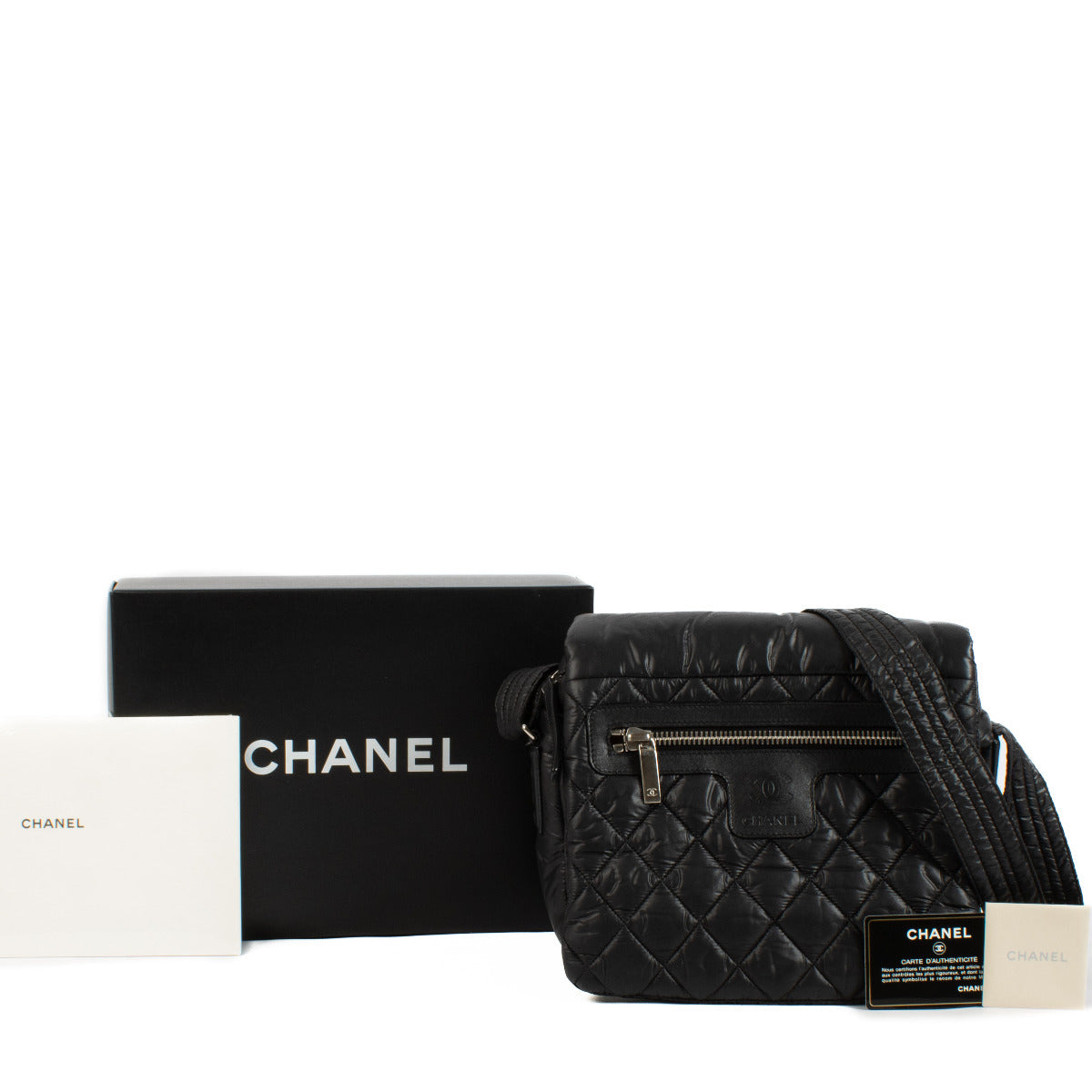 Chanel Black Cocoon Messenger Bag aan de beste prijs bij Labellov tweedehands luxe in Antwerpen en Knokke.
