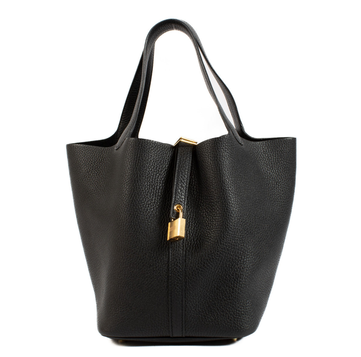 Hermès Picotin 22 Zwart Clemence GHW