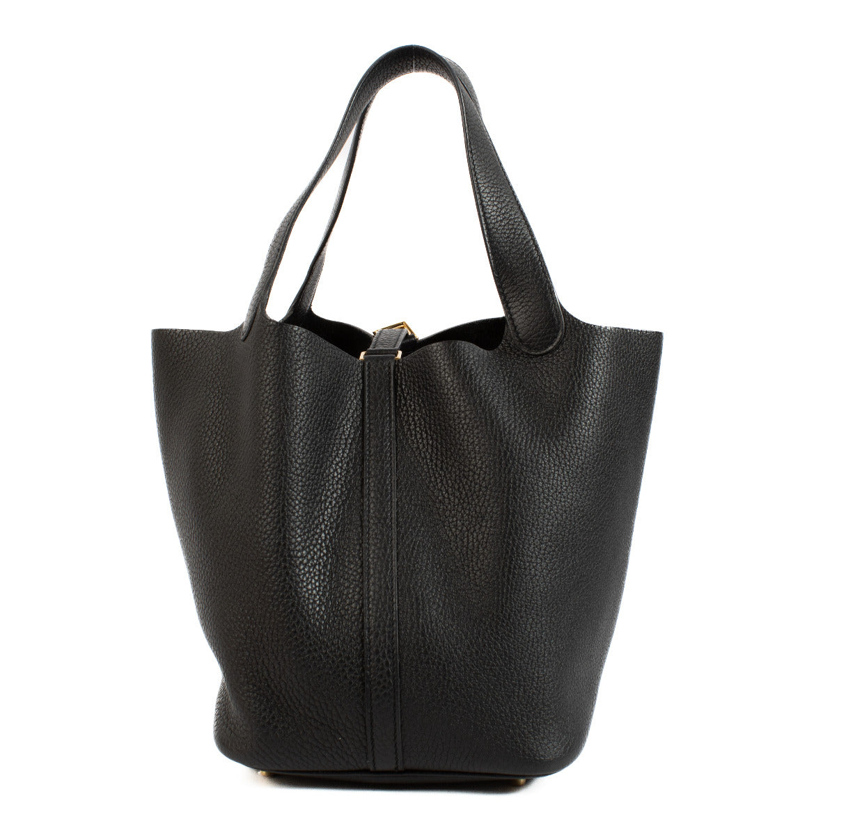 Hermès Picotin 22 Zwart Clemence GHW