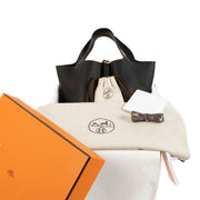 Hermès Picotin 22 Black Clemence GHW