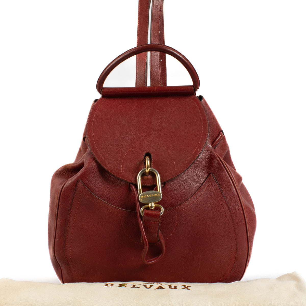 Sac à dos Delvaux Lucifer GM Rouge