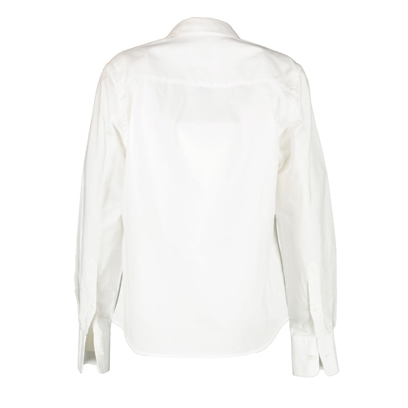 AMI Paris White Cotton Poplin Shirt - Size FR 40