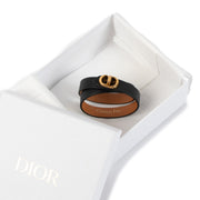 Christian Dior Black Leather Double-Tour Bracelet for the best price available at Labellov