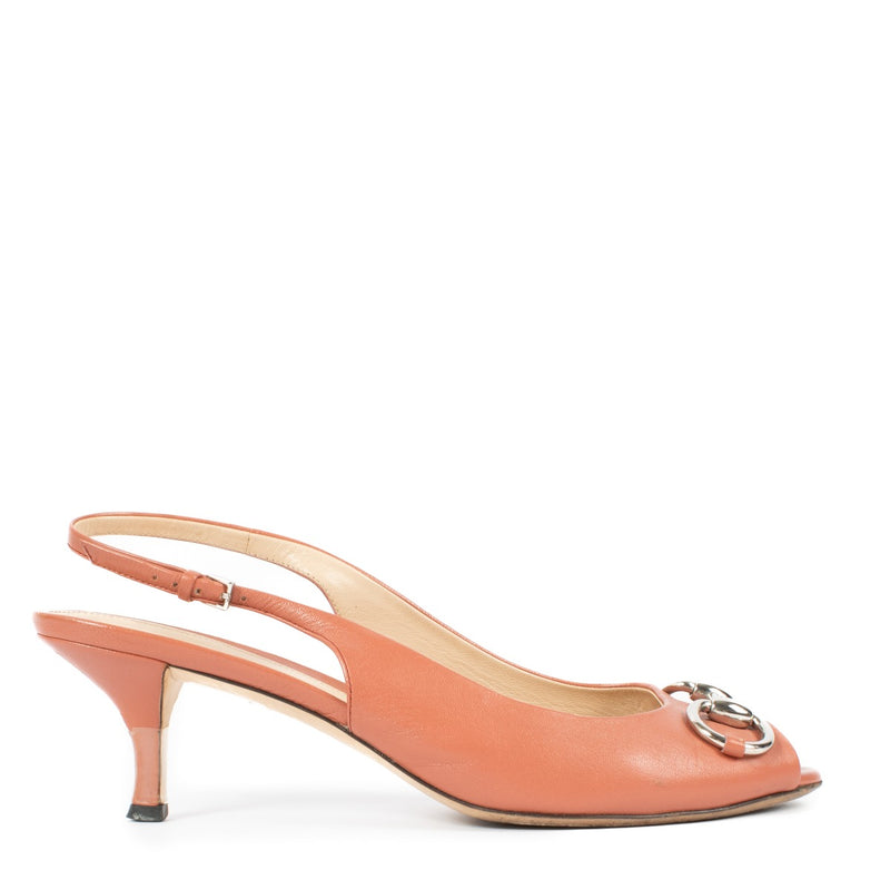 Shop 100% authentic secondhand Gucci Pink Horsebit Heels - Size 38 on Labellov.com