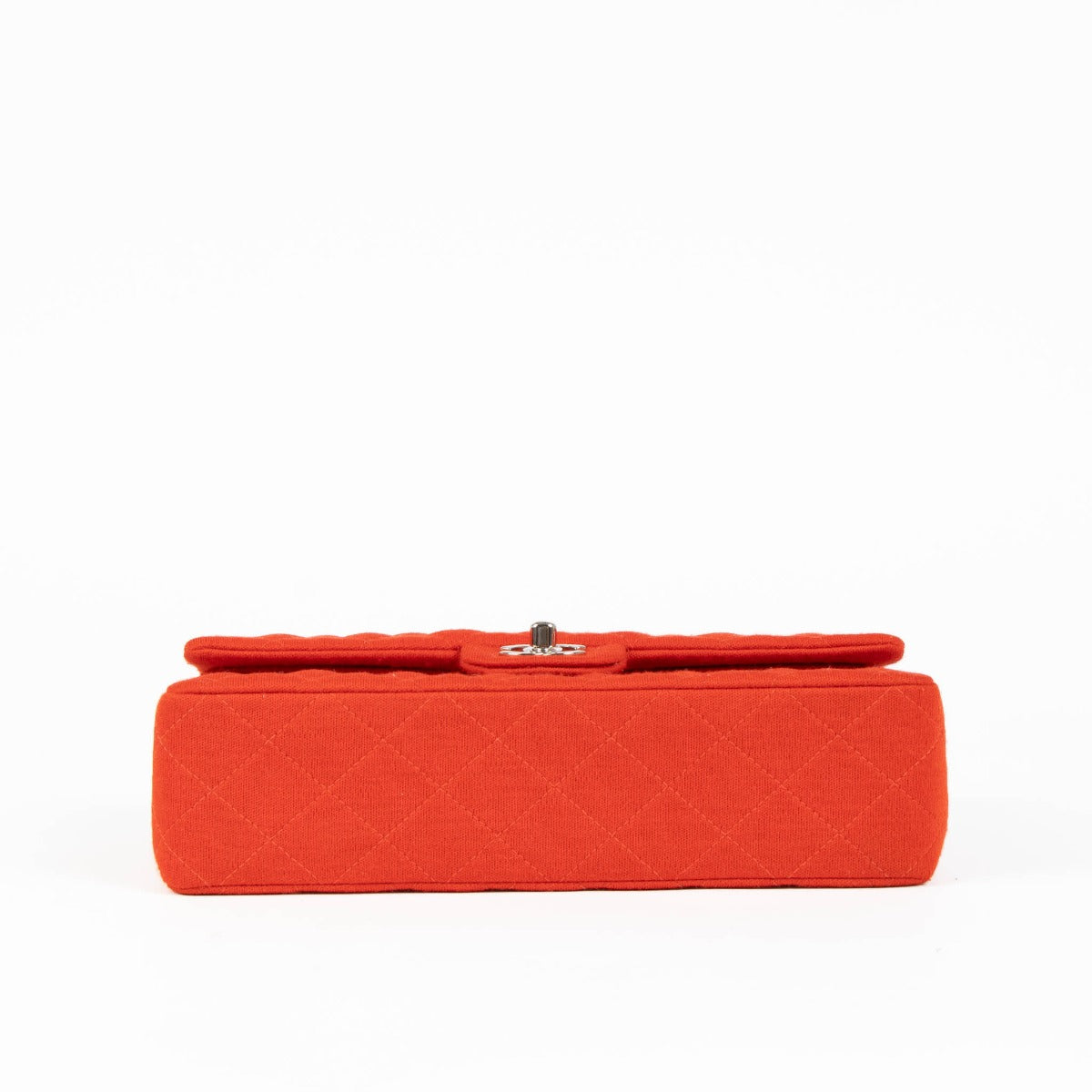 Chanel Rode Jersey Medium Classic Flap Bag