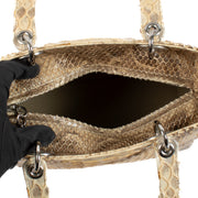 shop 100% authentic second hand Christian Dior Beige Python Medium Lady Dior Bag on Labellov.com