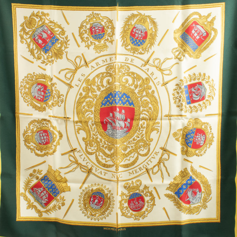 Hermès Fluctuat Nec Mergitur Multicolor Carré 90 Scarf