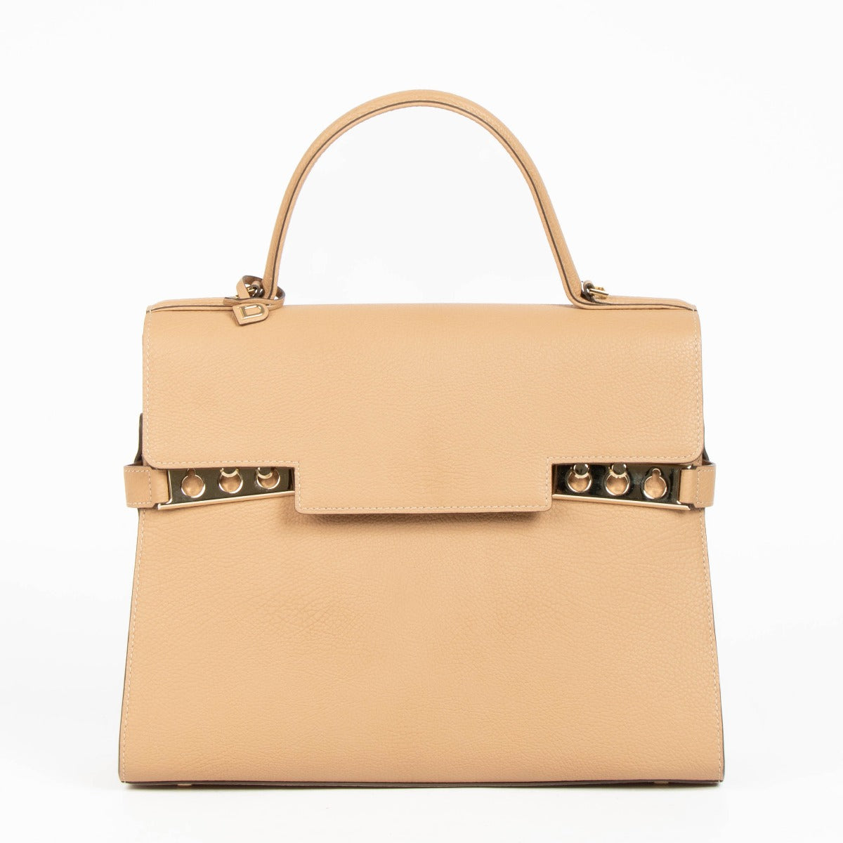 Delvaux Tempête GM en Cuir de Veau Crispy Beige