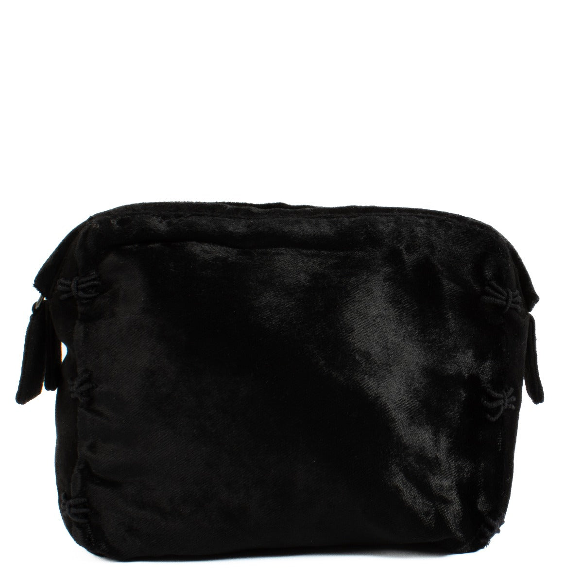 Prada Vintage Black Velvet Clutch