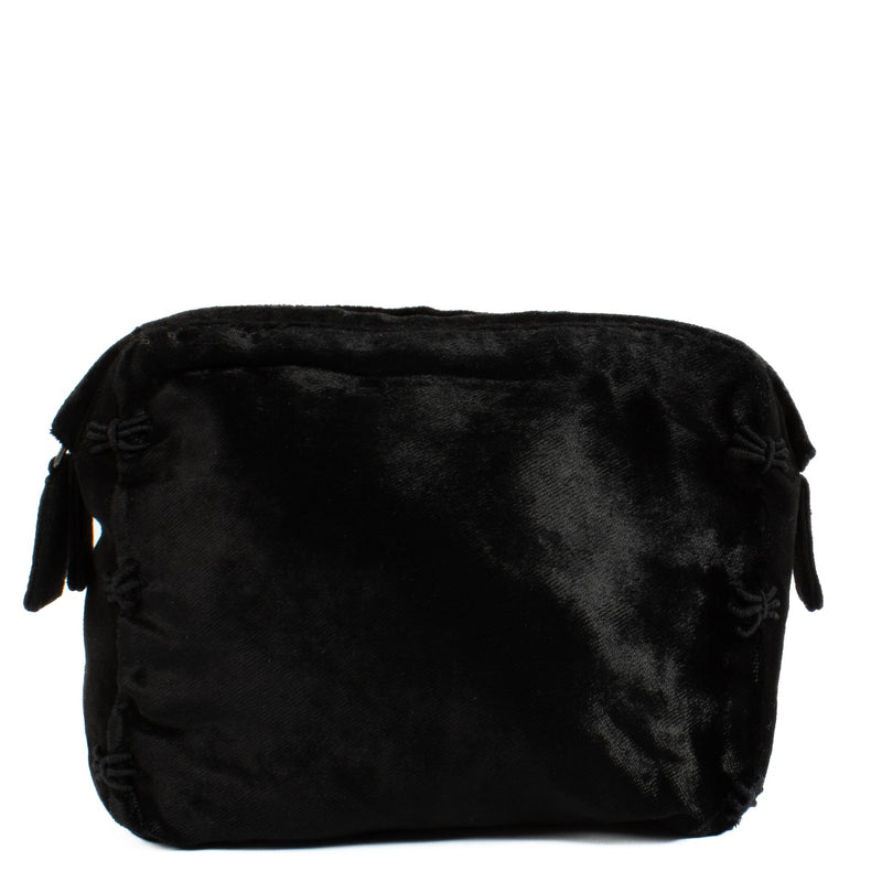 Prada Vintage Black Velvet Clutch