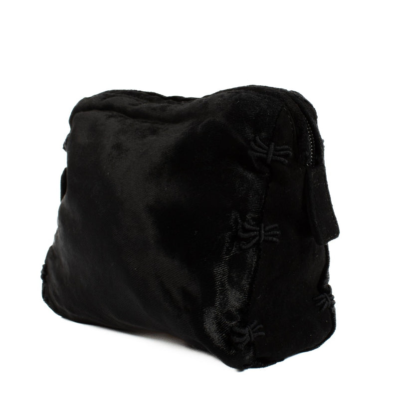 Prada Vintage Black Velvet Clutch