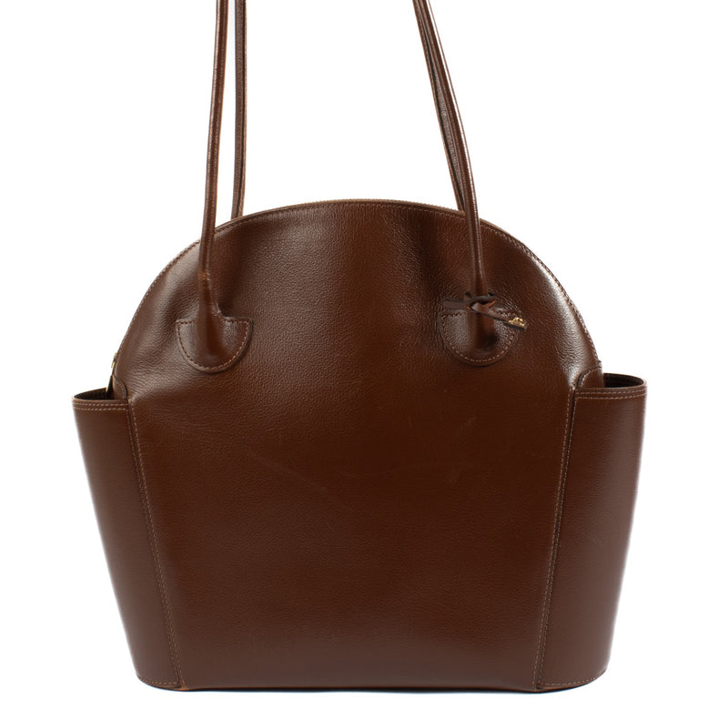 shop 100% authentic second hand Delvaux Brown Mousson Shoulder bag on Labellov.com