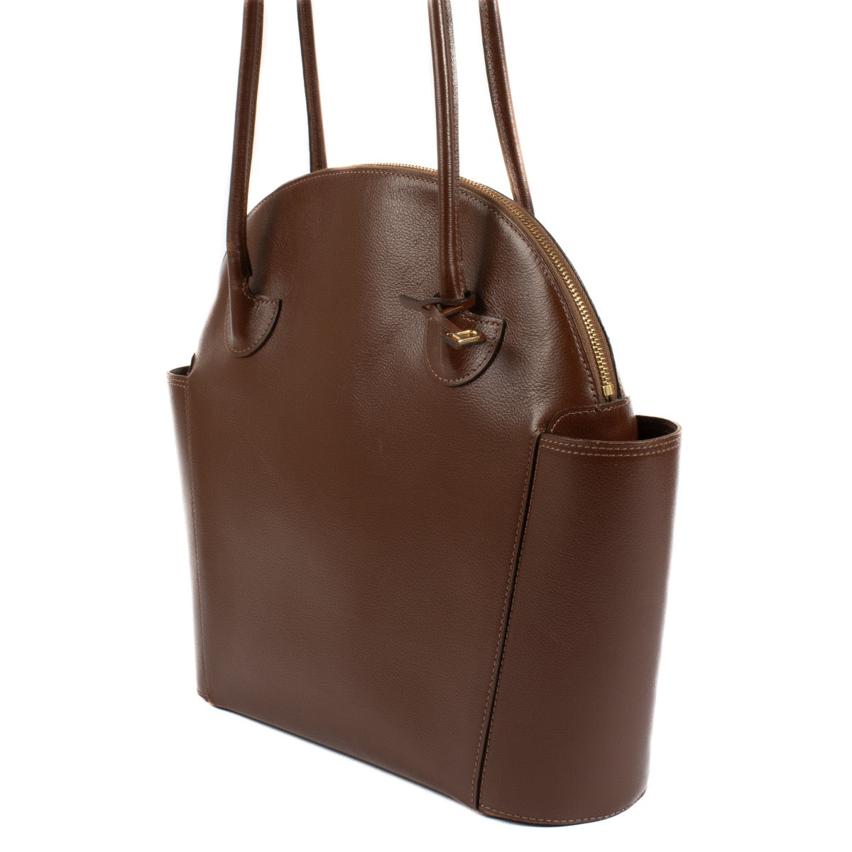 shop 100% authentic second hand Delvaux Brown Mousson Shoulder bag on Labellov.com