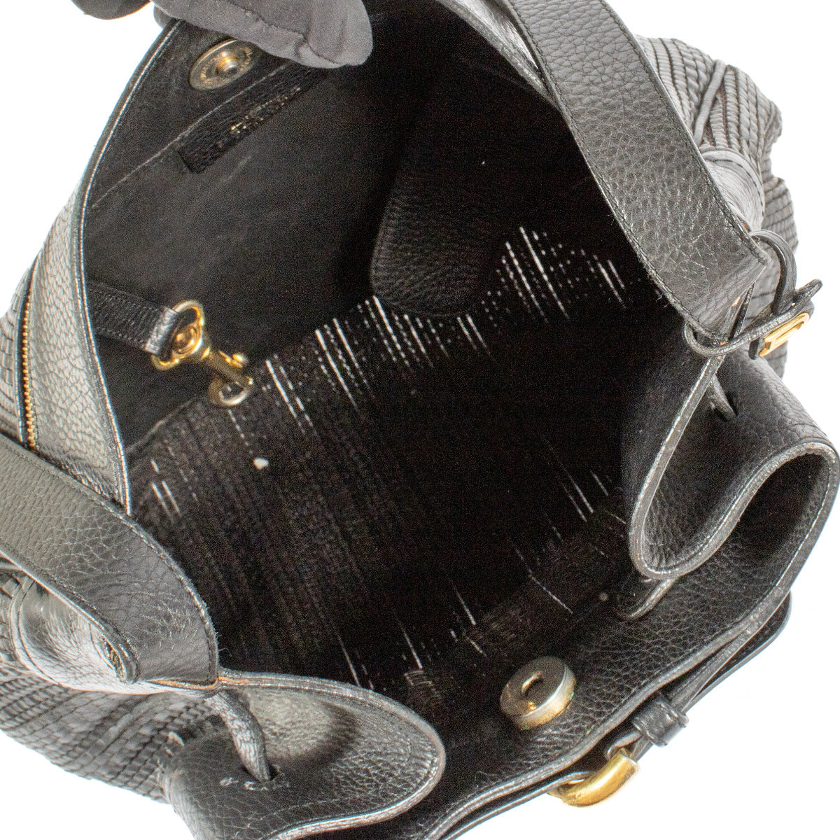 Delvaux Black Toile de Cuir Bergerac Bag