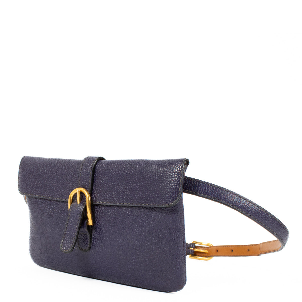 Delvaux Cobalt Blue Piquette Belt Bag for the best price at Labellov secondhand luxury