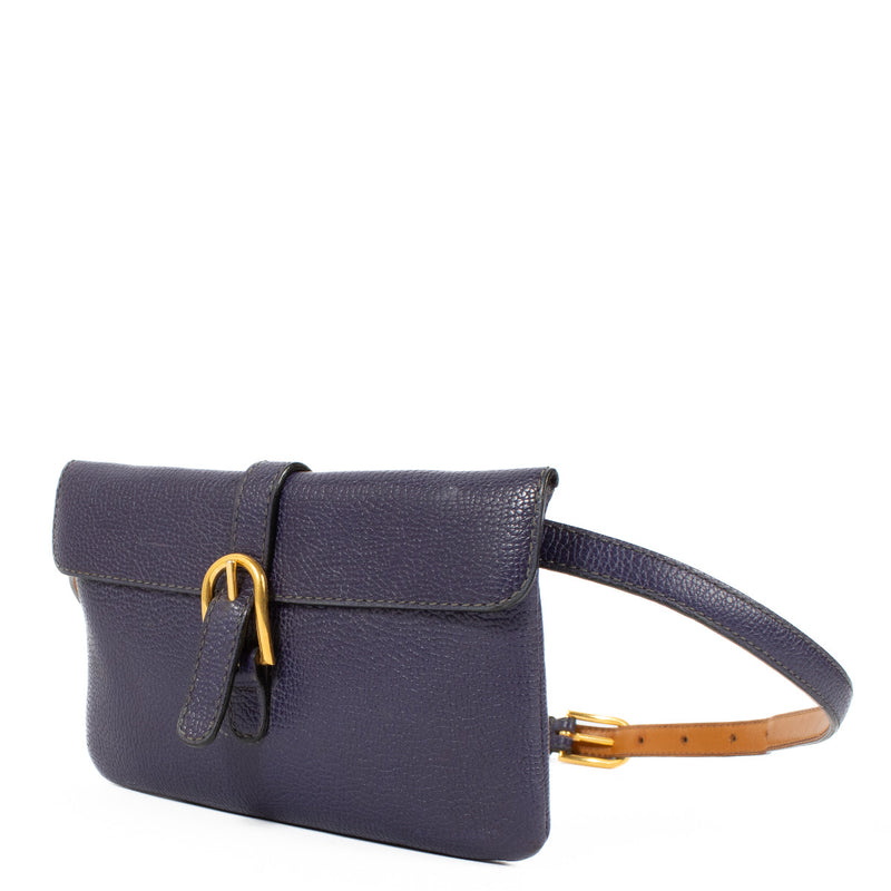 Delvaux Cobalt Blue Piquette Belt Bag for the best price at Labellov secondhand luxury