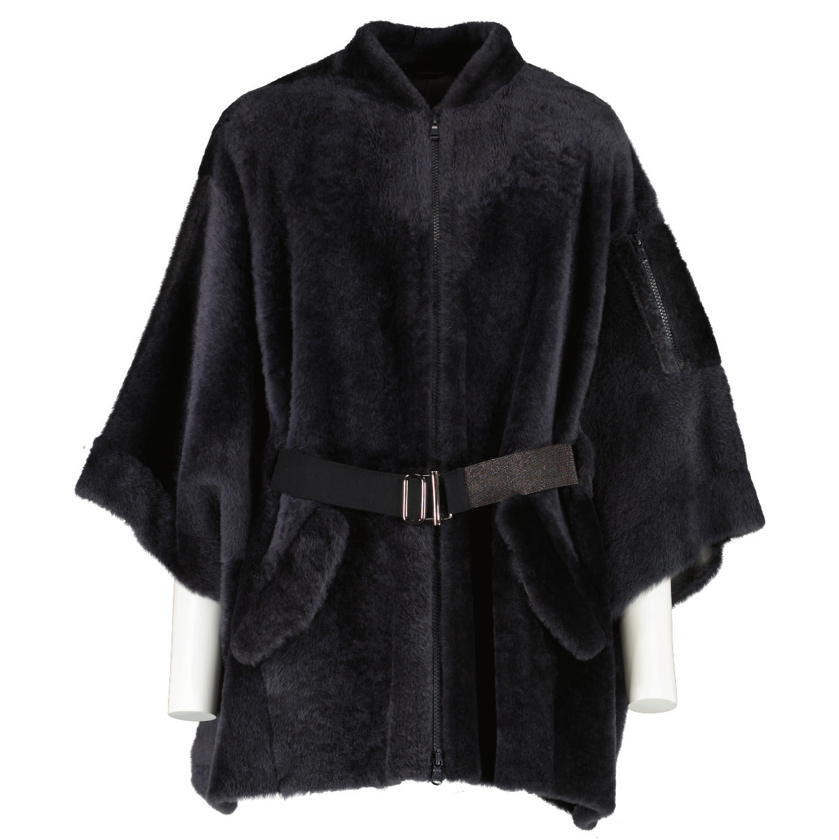 Brunello Cucinello Grey Fur Jacket