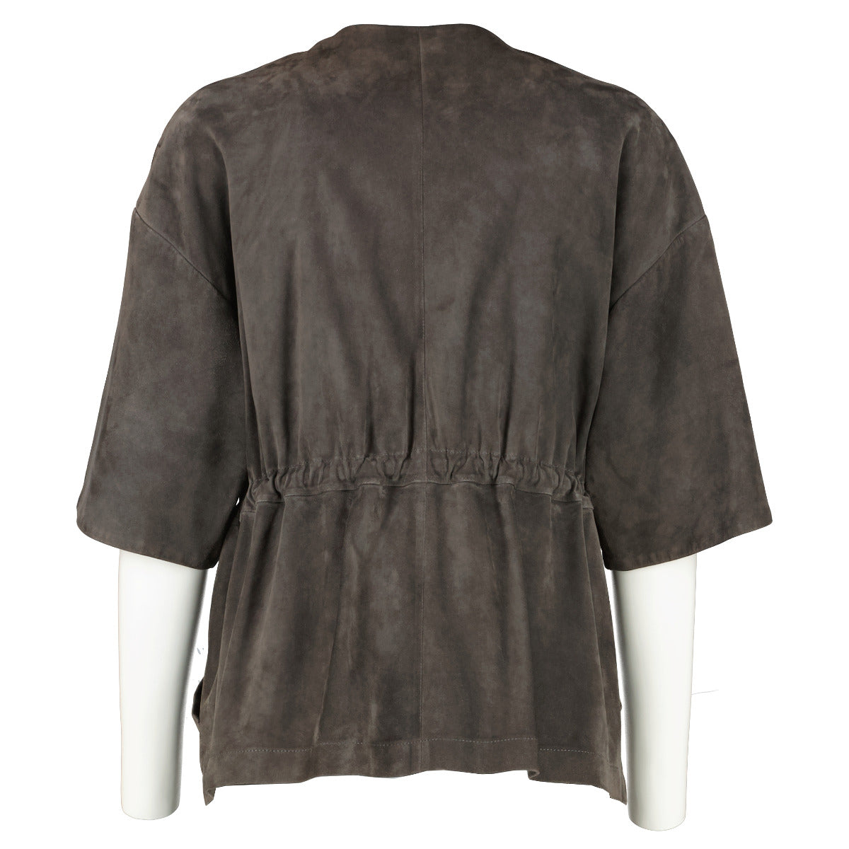 Brunello Cucinelli Grey Suede Jacket - Size IT42
