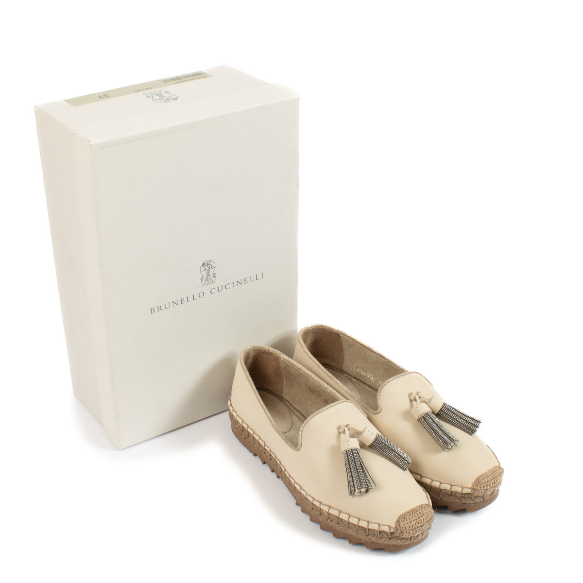 Brunello Cucinelli Beige Loafers - size 37