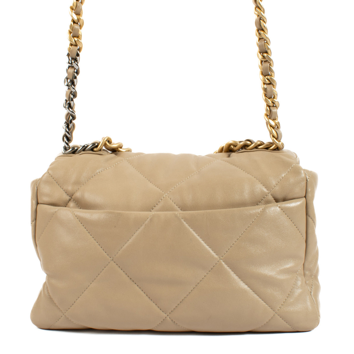 Chanel Beige Large Chanel 19 Bag