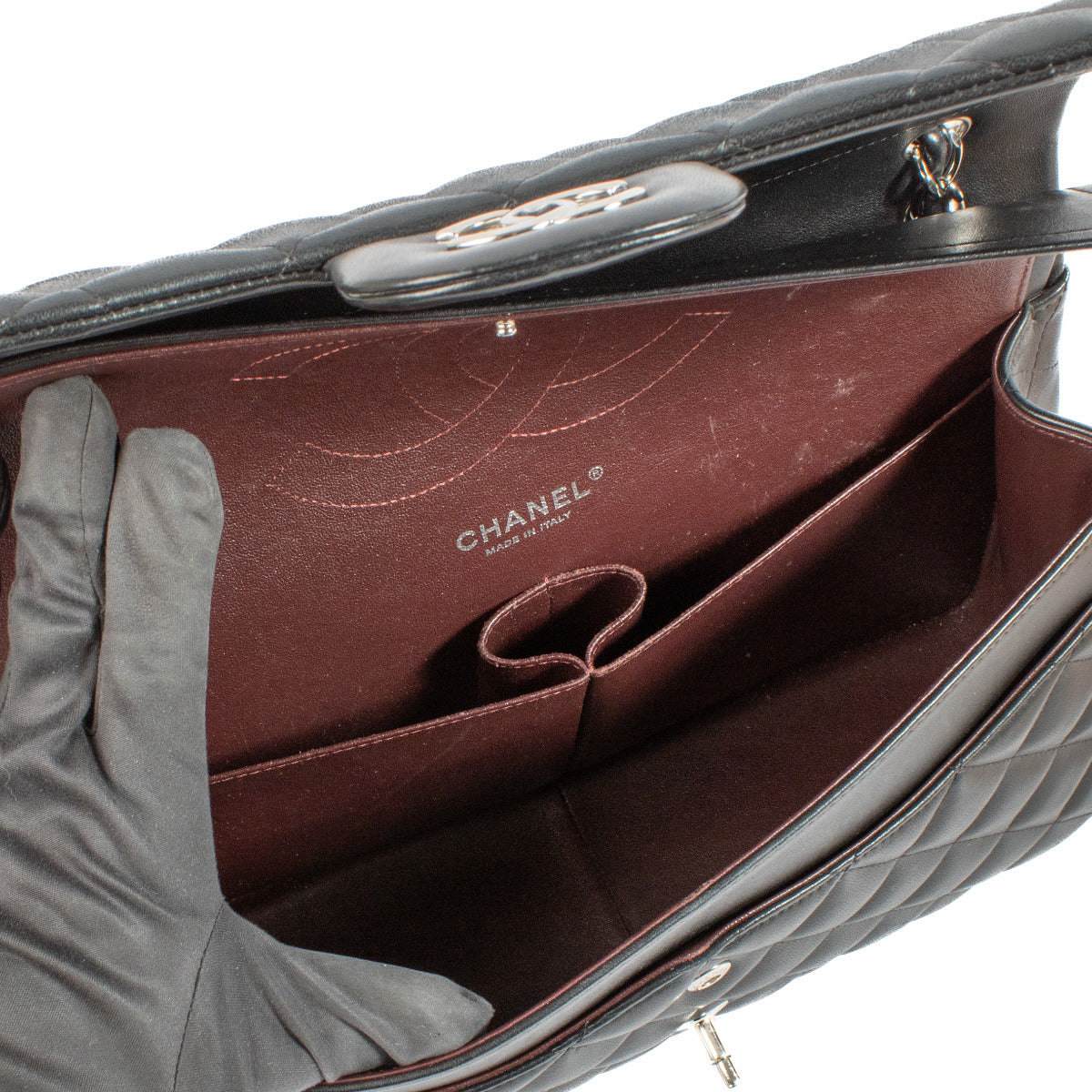 Sac Chanel Grand Classique en Agneau Noir