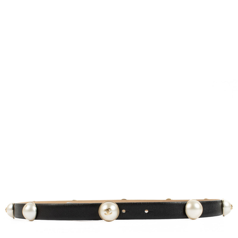 Chanel Black Pearl Belt - size 85