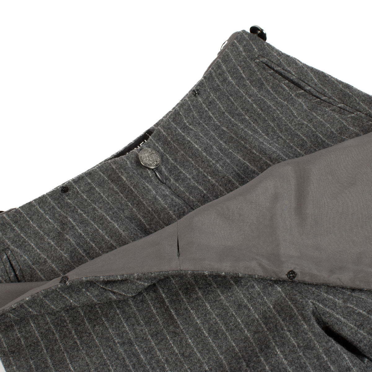 Chanel Grey Pinstripe Pants - size 36