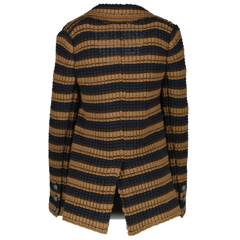 Chanel 20C Brown/Black Striped Jacket