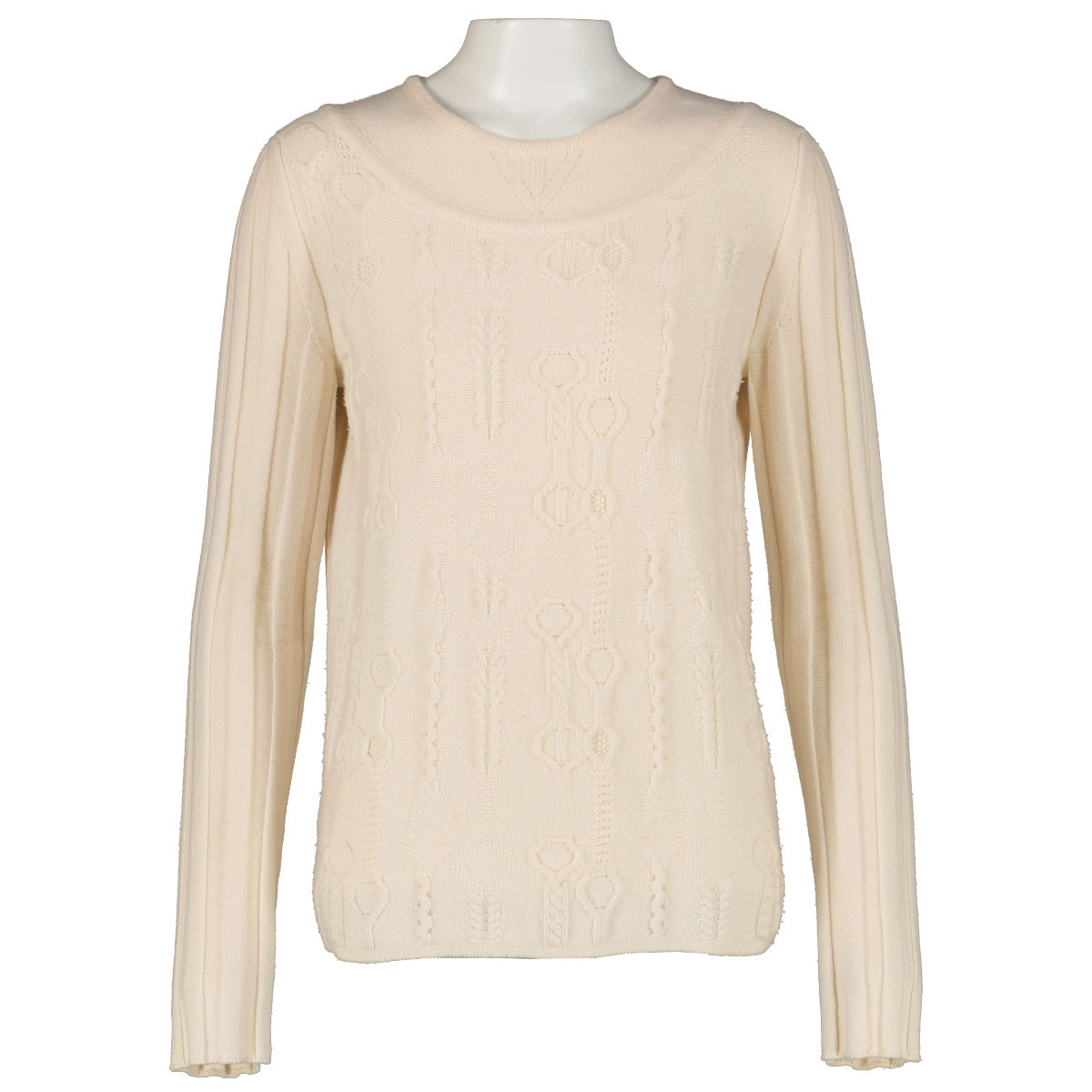 Hermès Cream Wool Sweater