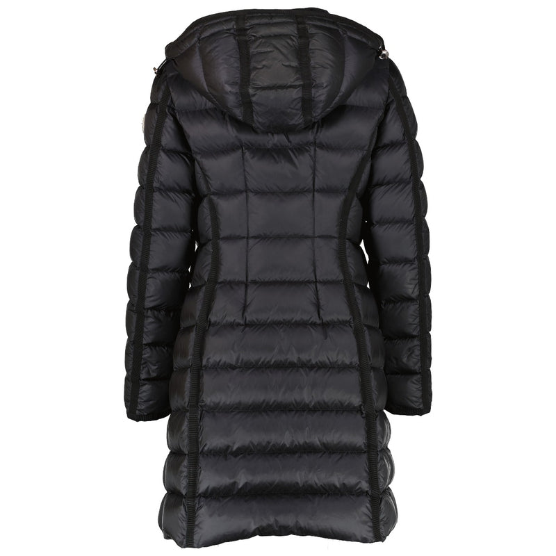 Moncler Black Hermine Hooded Long Down Jacket