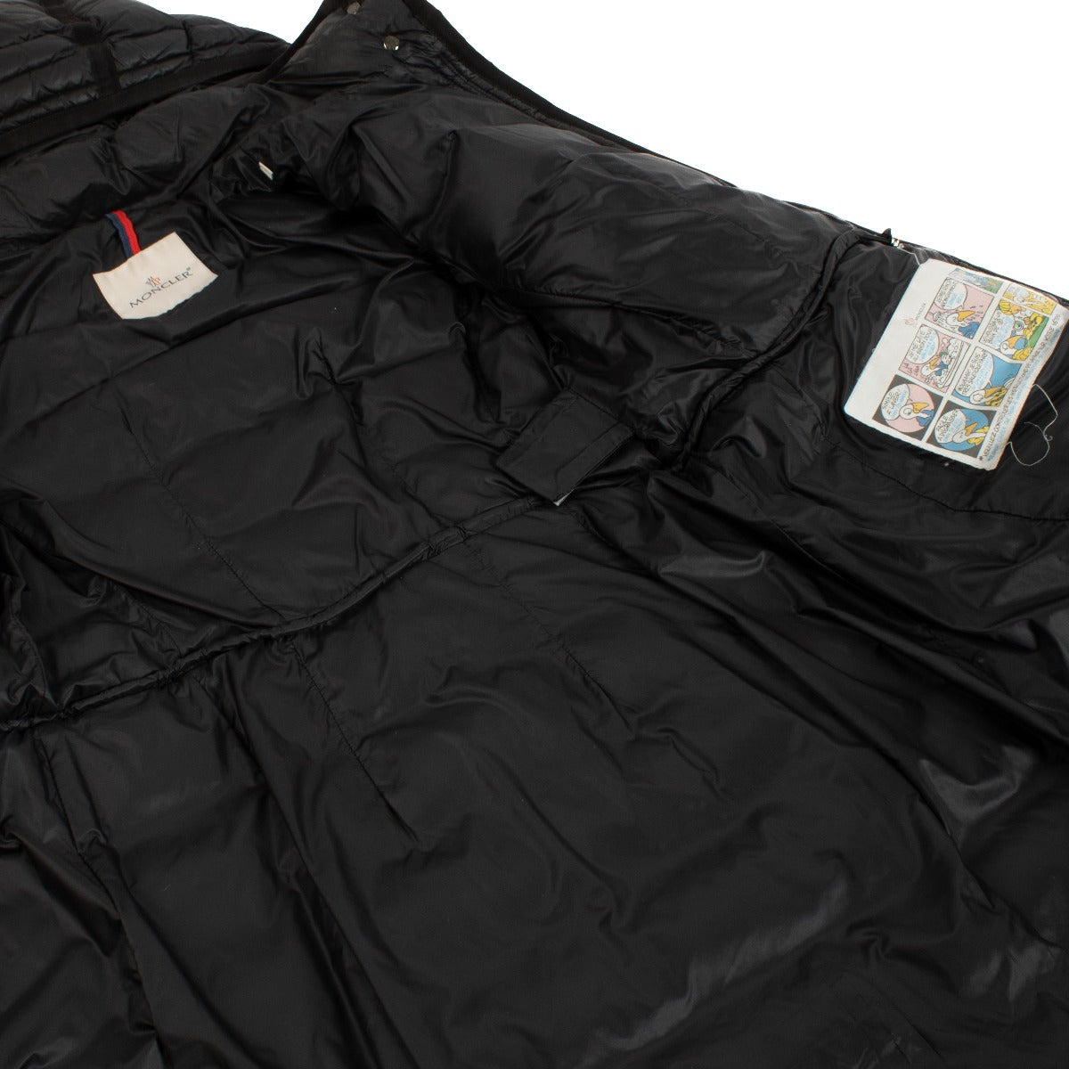 Moncler Black Hermine Hooded Long Down Jacket - Size 1